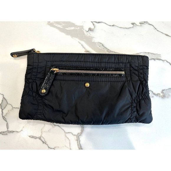 Tod's Pashmy Leather Trimmed Nylon Zip Pouch - Picture 1 of 4